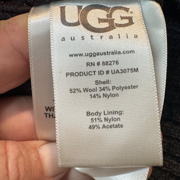 UGG Mens  men sweater Jacket Coat Vintage Doubke Breasted Button collar thick wa - Picture 9 of 10